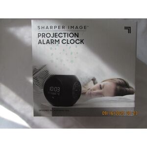 Sharper Inage Projection alarm clock black